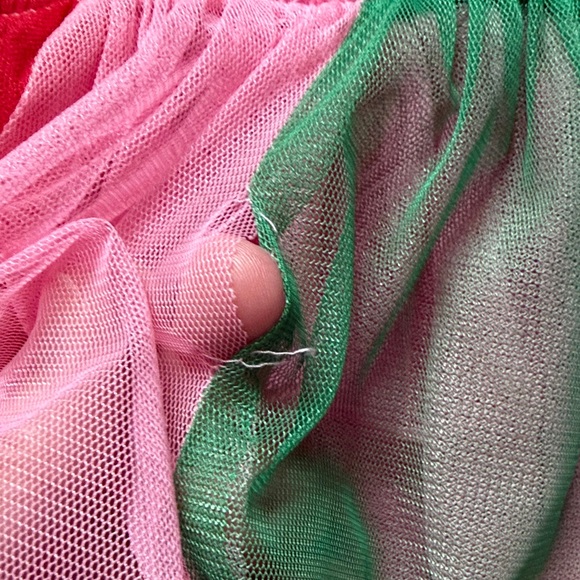 Mini Boden tulle Pink and Rainbow Kids Dress, size 7/8 - Picture 5 of 5